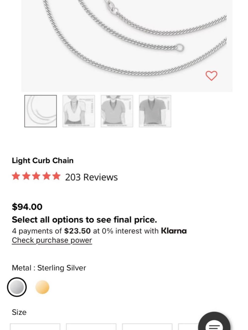 James Avery Light Curb Chain Necklace - Sterling Silver 925 24” - Picture 5 of 5